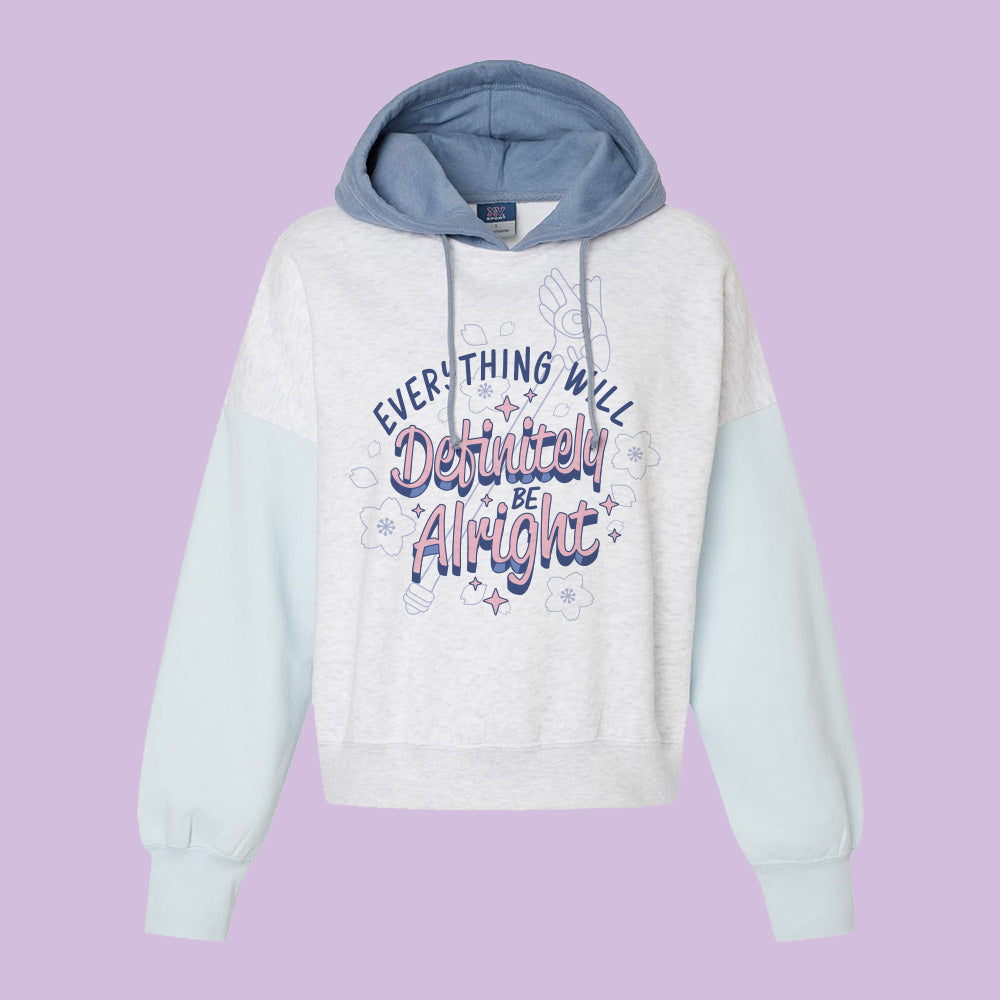 Everything Will Definitely be Alright Colorblock Hoodie