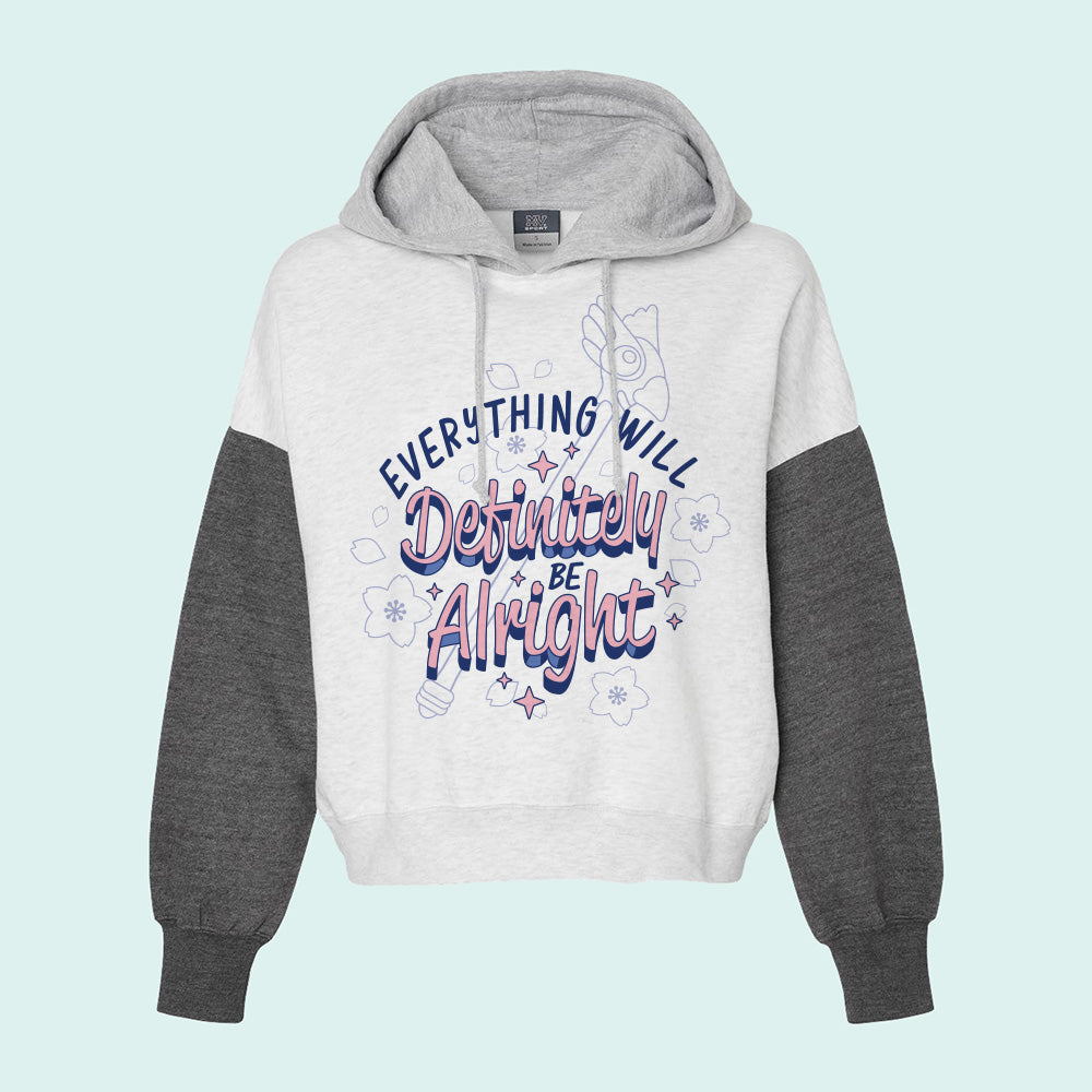 Everything Will Definitely be Alright Colorblock Hoodie