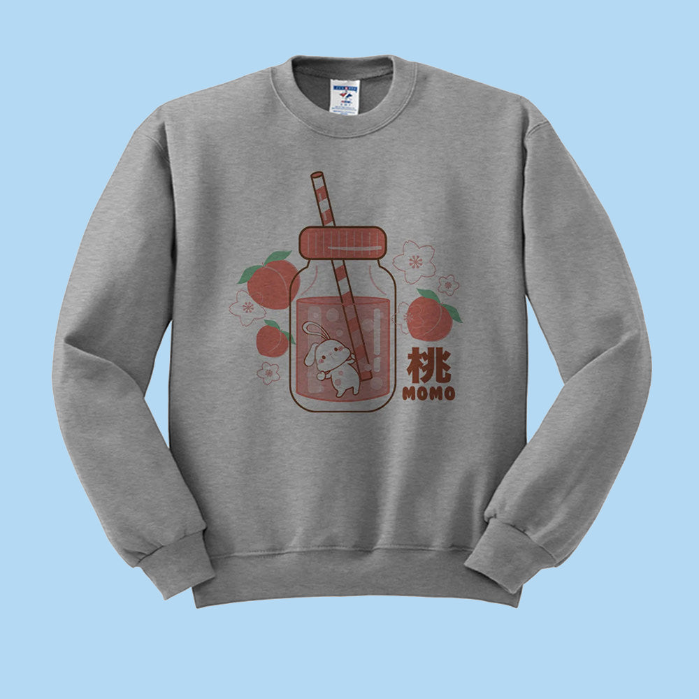 Peach Milk Bunny Crewneck Sweatshirt