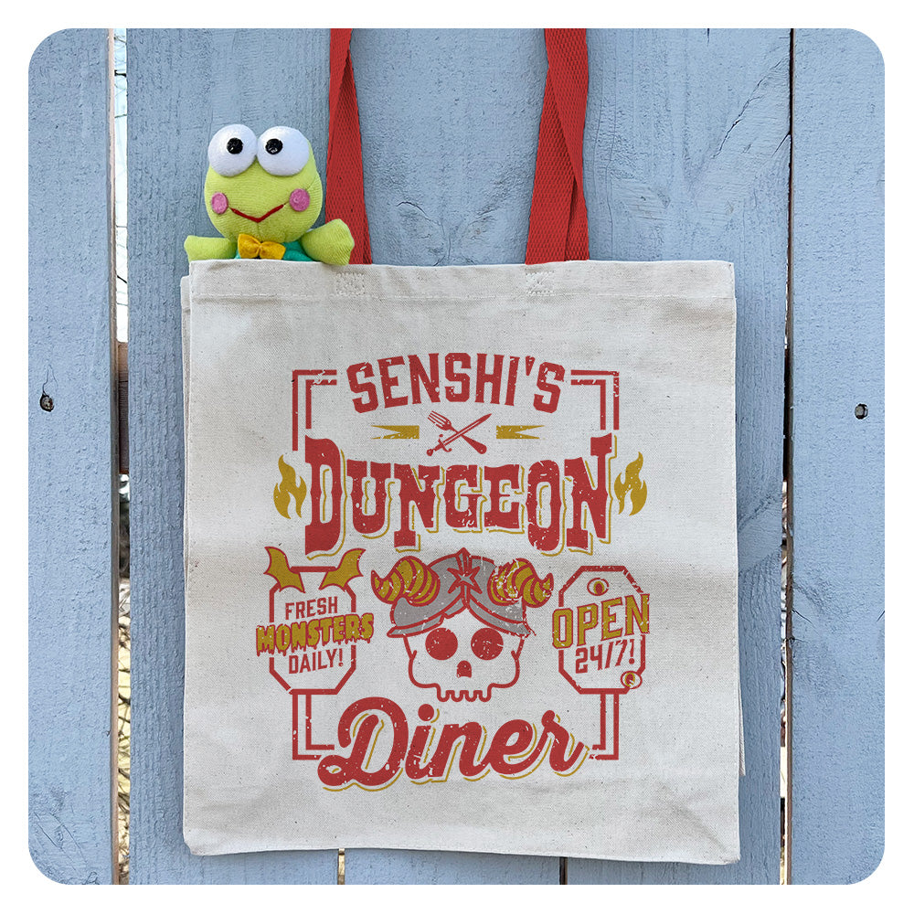 Senshi's Dungeon Diner Contrast Handle Tote Bag