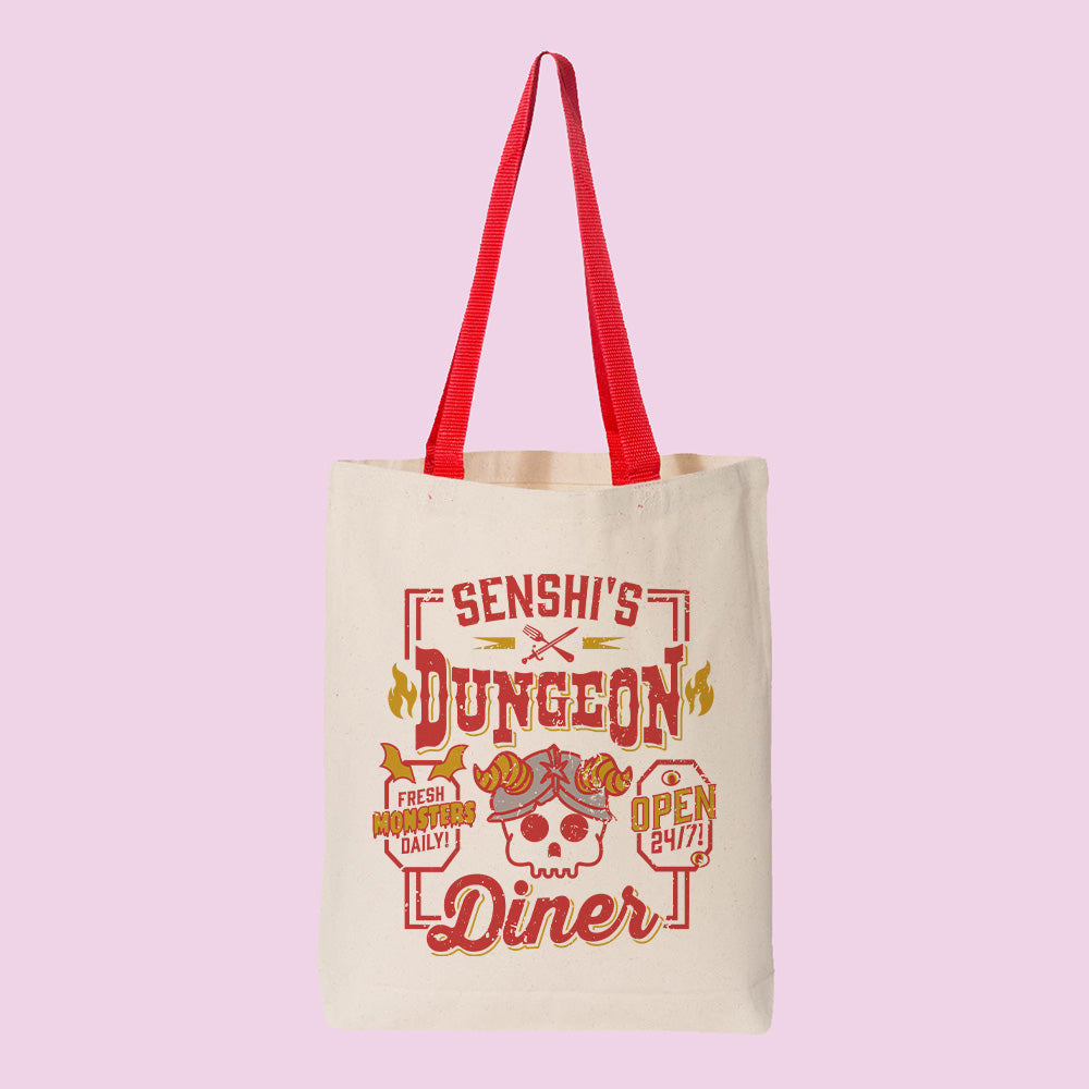 Senshi's Dungeon Diner Contrast Handle Tote Bag