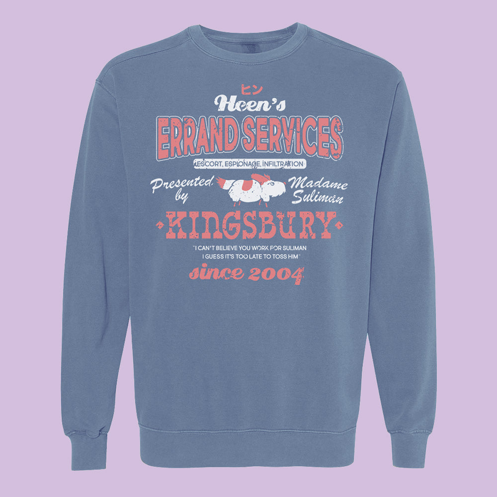 Heen's Errand Services Comfort Colors Crewneck Sweatshirt