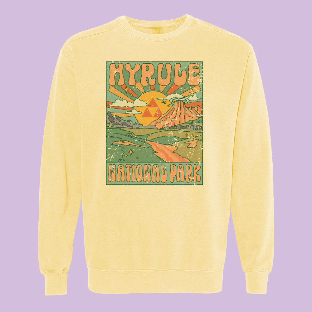 Hyrule National Park Comfort Colors Crewneck Sweatshirt
