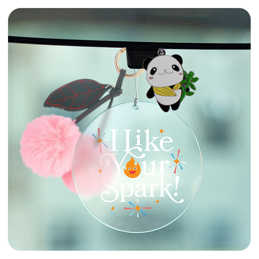 I Like Your Spark Rearview Mirror Hang