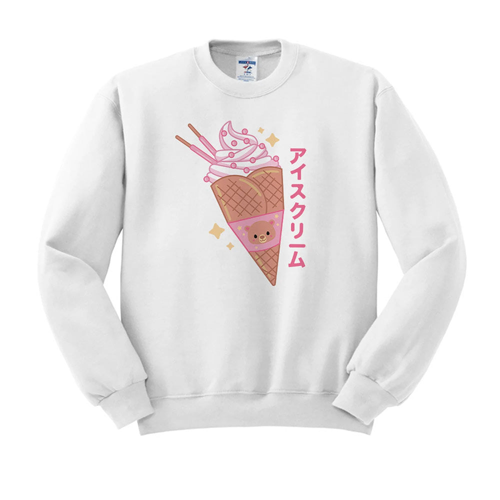 Ice Cream Bear Crewneck Sweatshirt