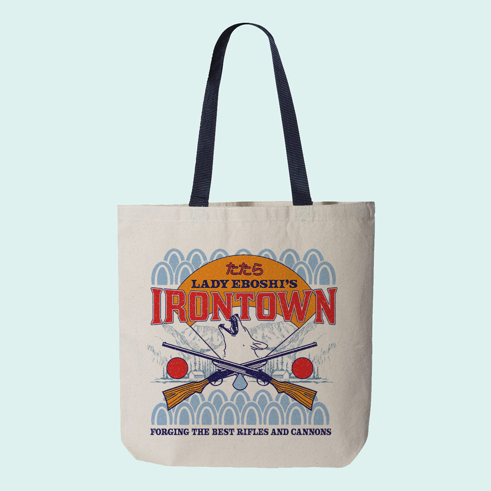 Lady Eboshi's Iron Town Contrast Handle Tote Bag