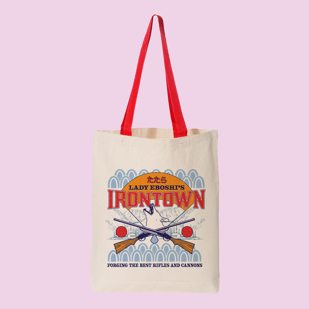 Lady Eboshi's Iron Town Contrast Handle Tote Bag