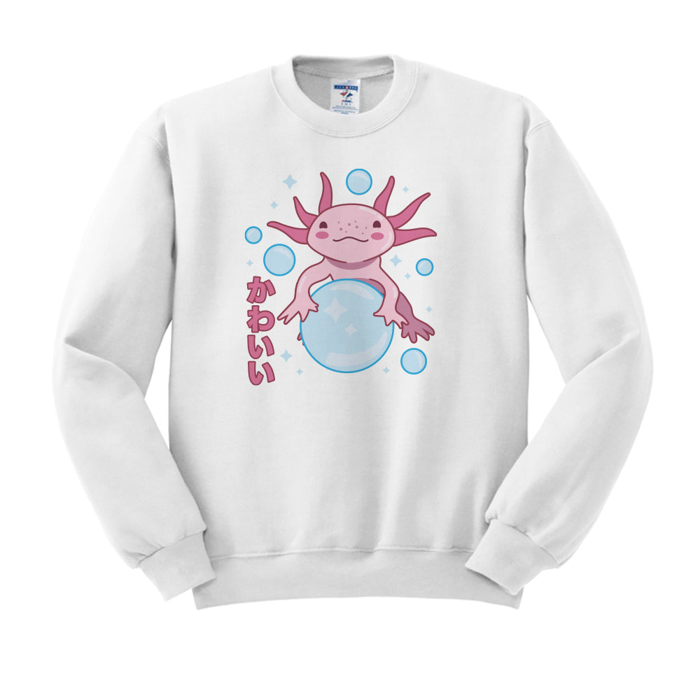 Cute Axolotl Crewneck Sweatshirt