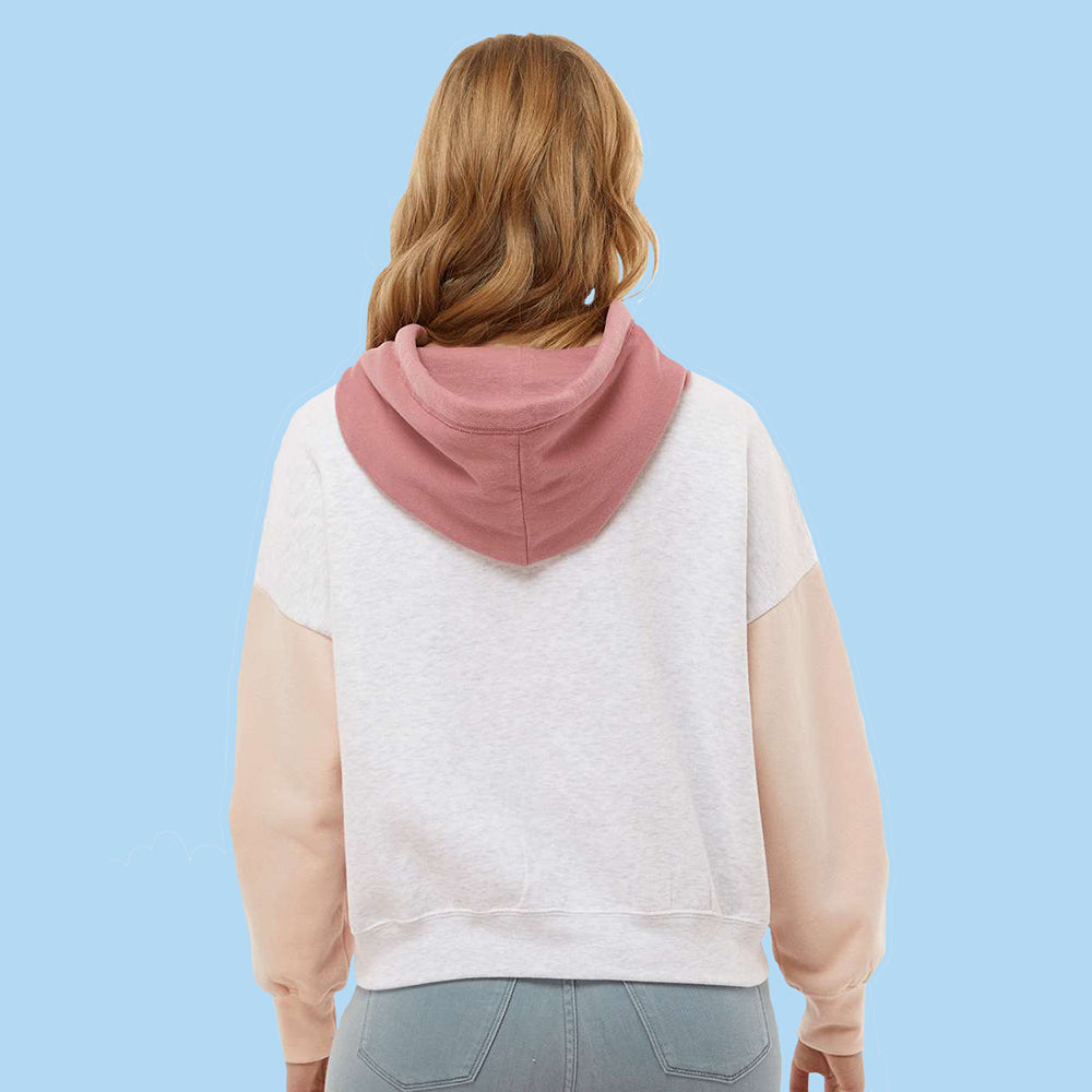 Powered by Ramen and Bubble Tea Colorblock Hoodie