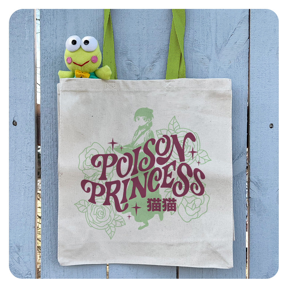 Poison Princess Contrast Handle Tote Bag