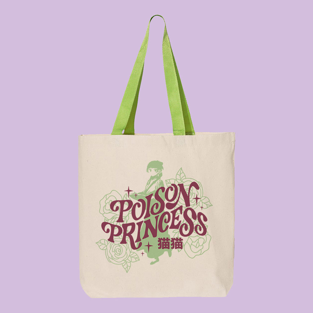 Poison Princess Contrast Handle Tote Bag
