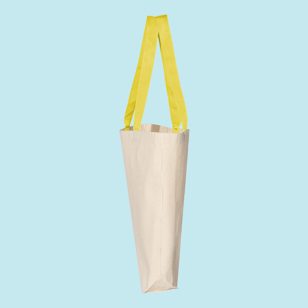 Kiss Kiss Fall in Love Contrast Handle Tote Bag