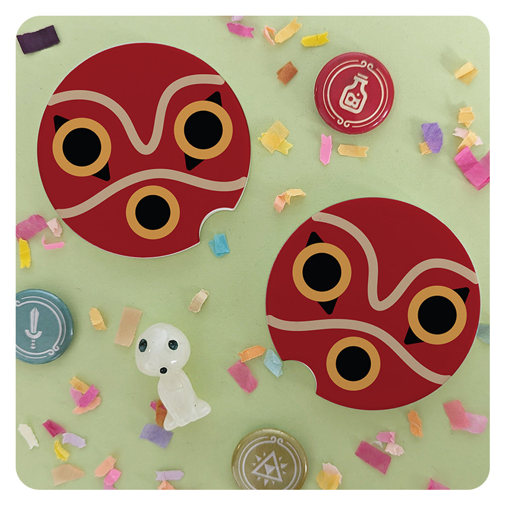 San Mask Car Coasters