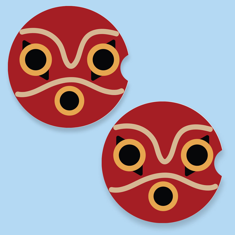 San Mask Car Coasters