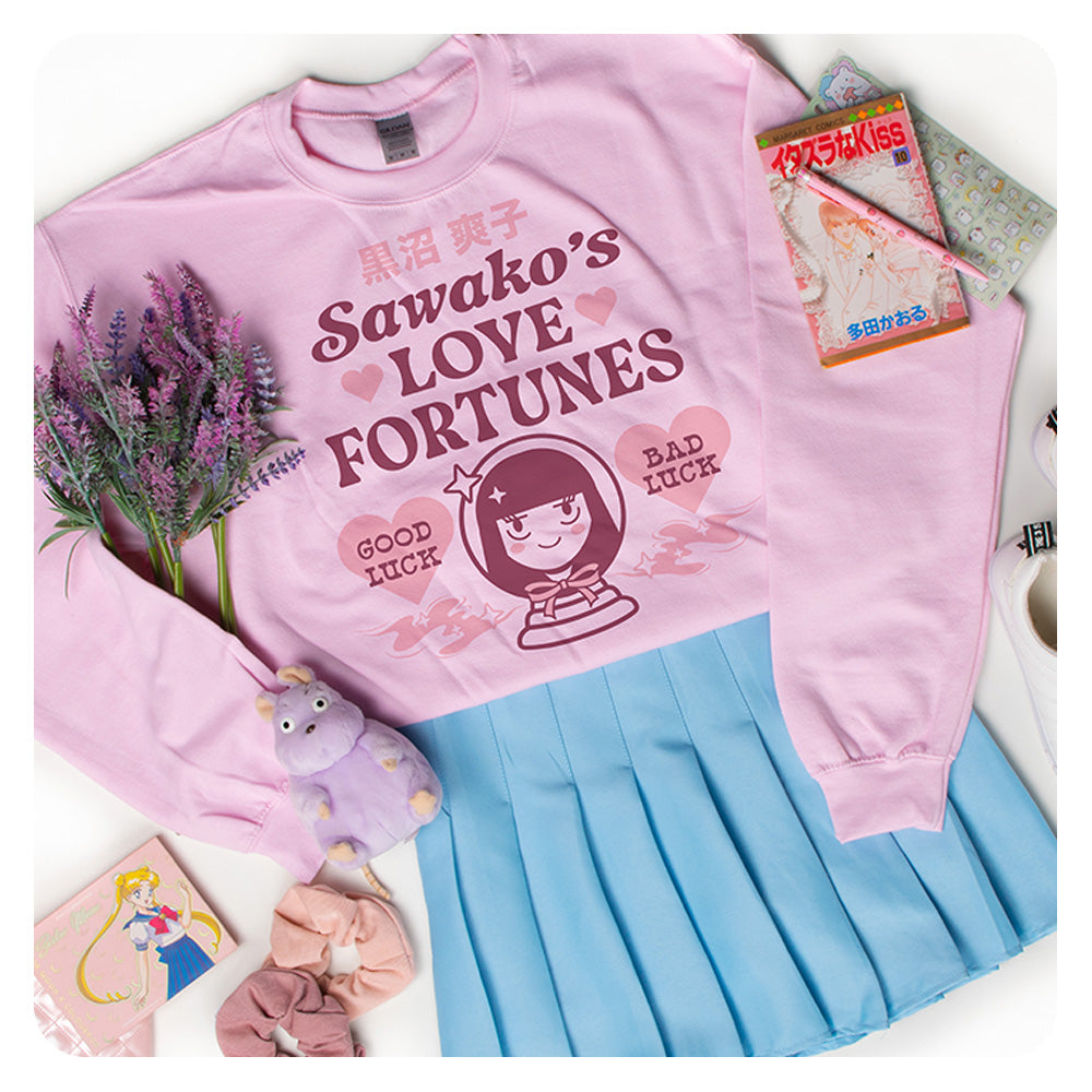 Sawako's Love Fortunes Crewneck Sweatshirt