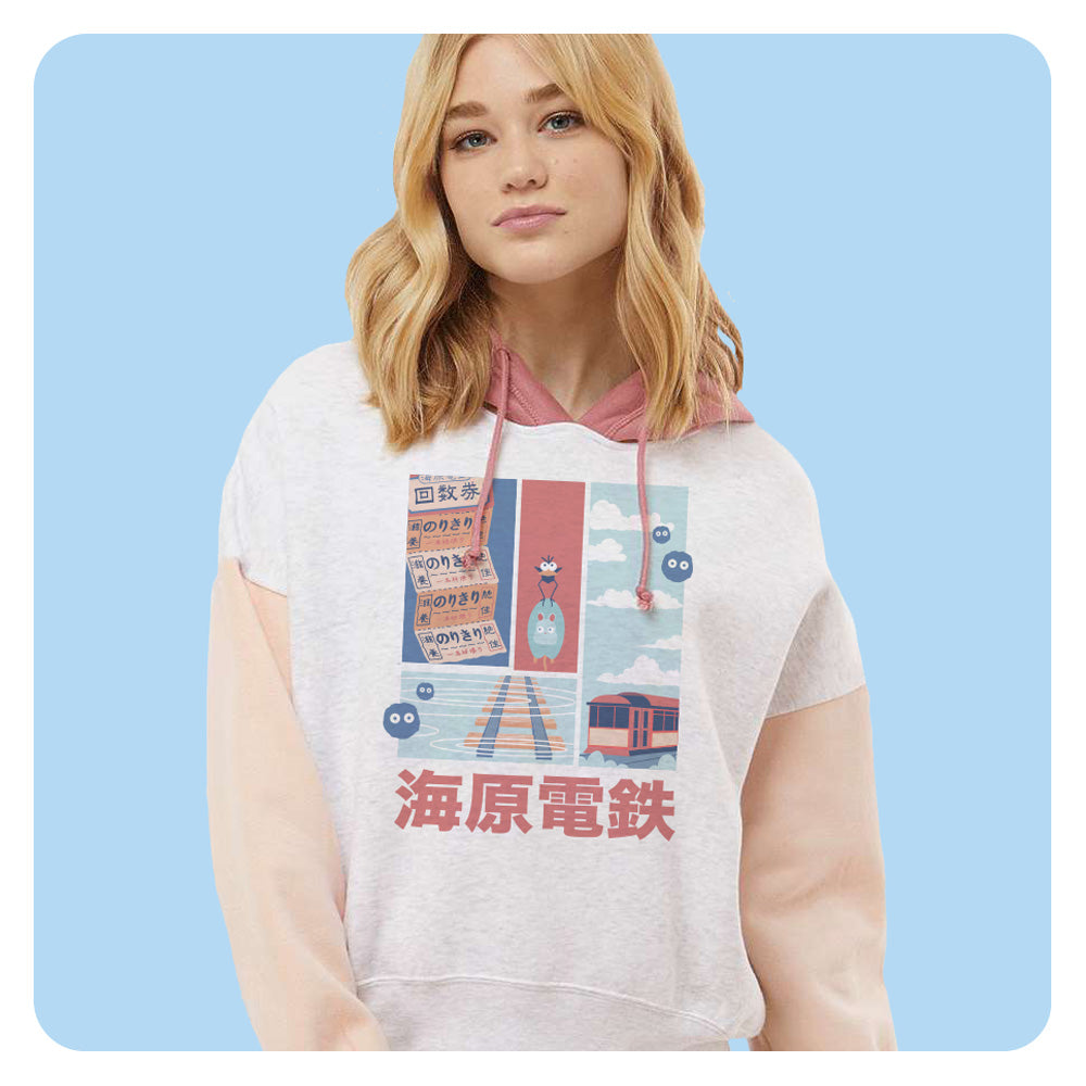 Sea Spirit Railway Colorblock Hoodie