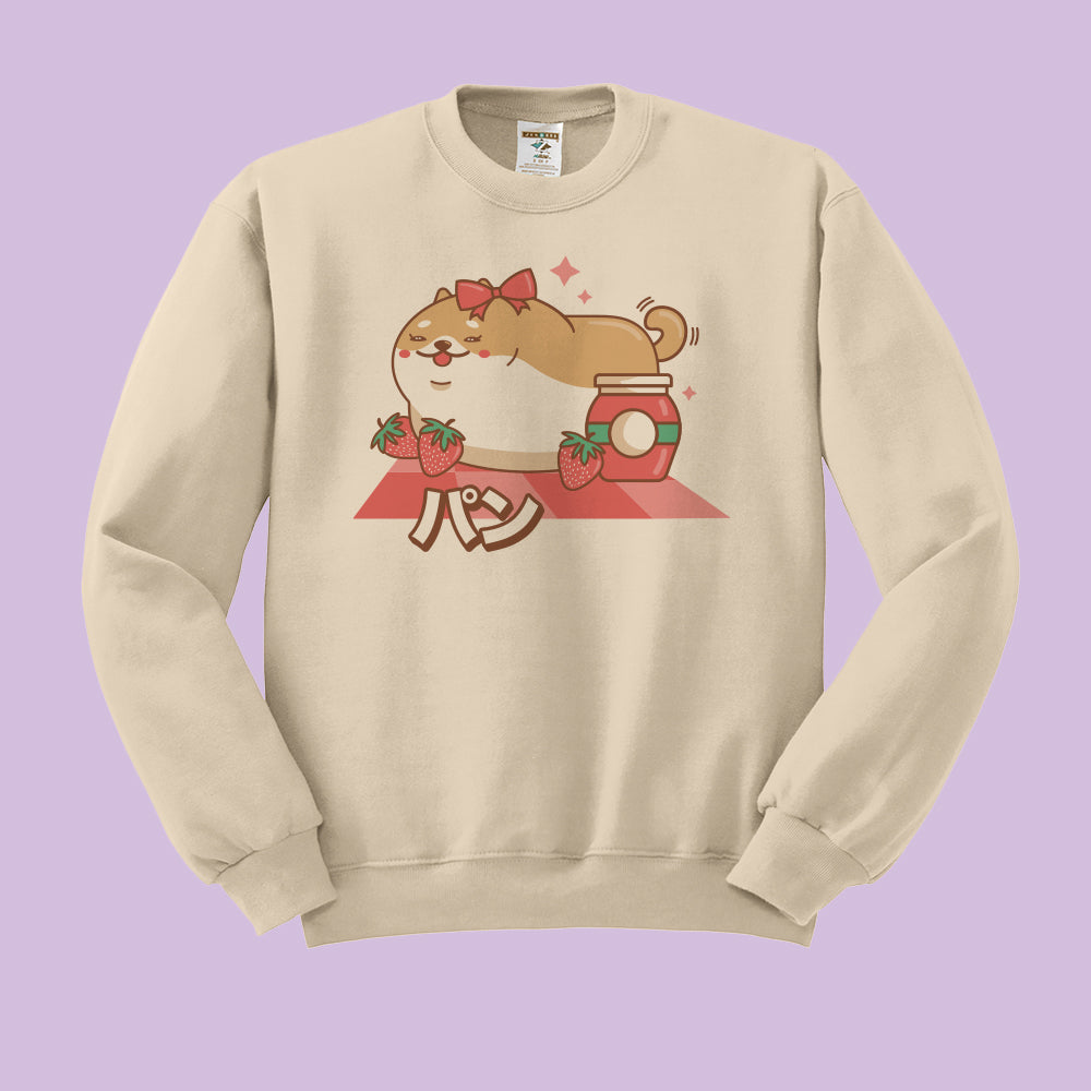 Shiba Inu Bread Loaf Crewneck Sweatshirt