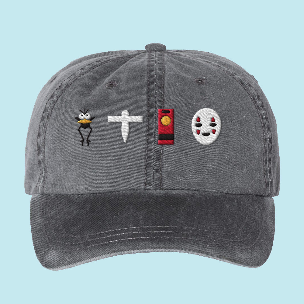 Spirit Bathhouse Icons Pigment Dyed Dad Hat