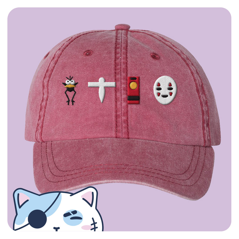 Spirit Bathhouse Icons Pigment Dyed Dad Hat