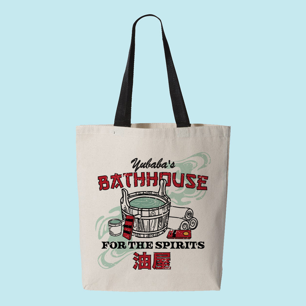 Yubaba's Bathhouse for the Spirits Contrast Handle Tote Bag