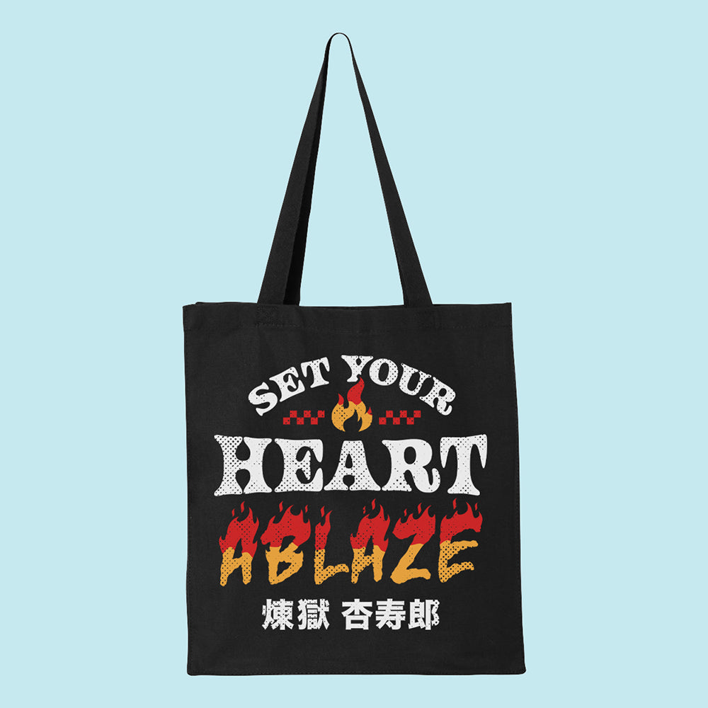 Set Your Heart Ablaze Tote Bag