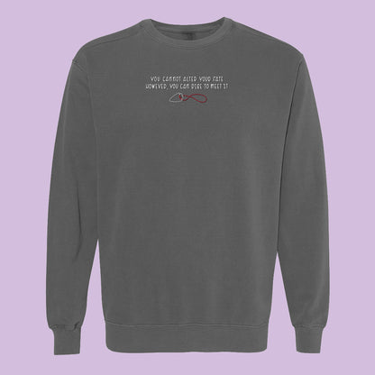 Alter Your Fate Embroidered Comfort Colors Crewneck Sweatshirt