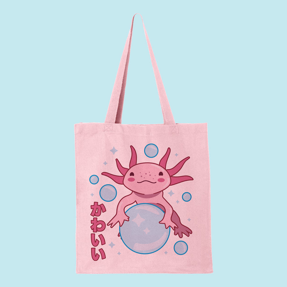 Cute Axolotl Tote Bag