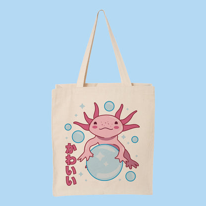 Cute Axolotl Tote Bag