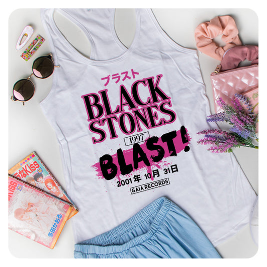 Black Stones Band Tee Racerback Tank