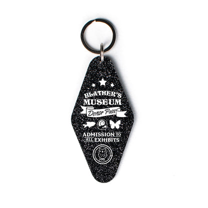 Blather's Museum Donor Pass Glitter Keychain