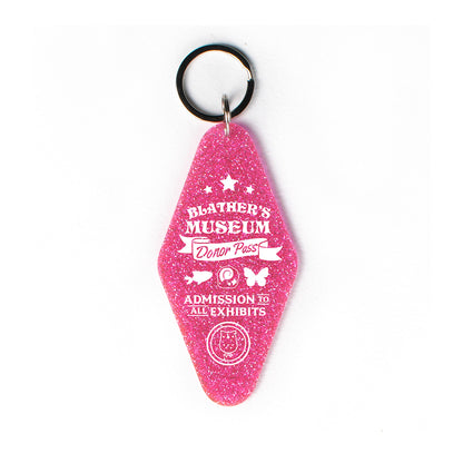 Blather's Museum Donor Pass Glitter Keychain