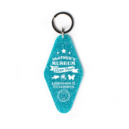 Blather's Museum Donor Pass Glitter Keychain