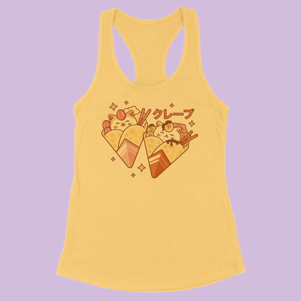 Cat Crepes Racerback Tank