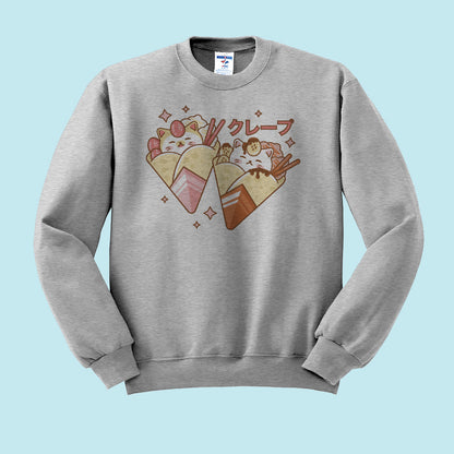 Cat Crepes Crewneck Sweatshirt