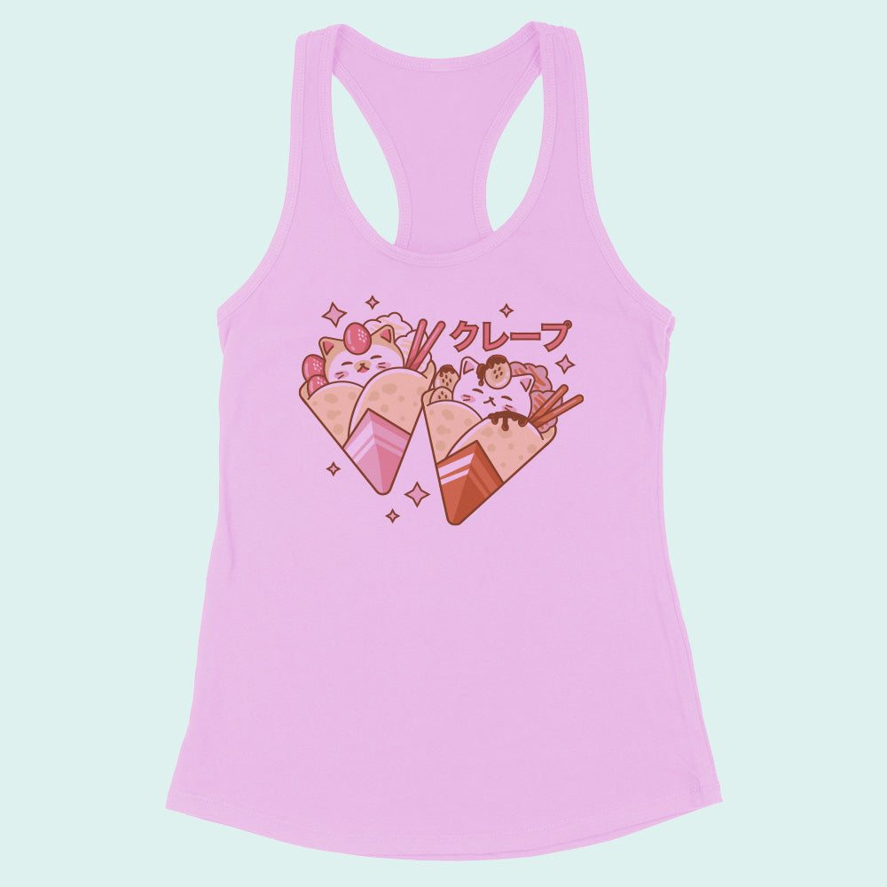 Cat Crepes Racerback Tank