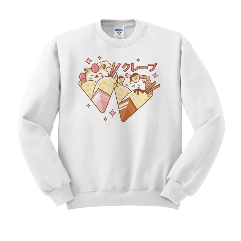 Cat Crepes Crewneck Sweatshirt