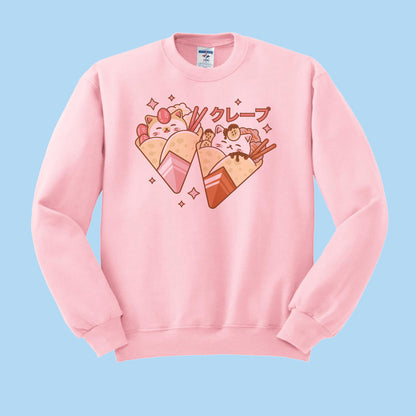 Cat Crepes Crewneck Sweatshirt