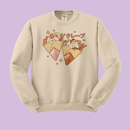 Cat Crepes Crewneck Sweatshirt