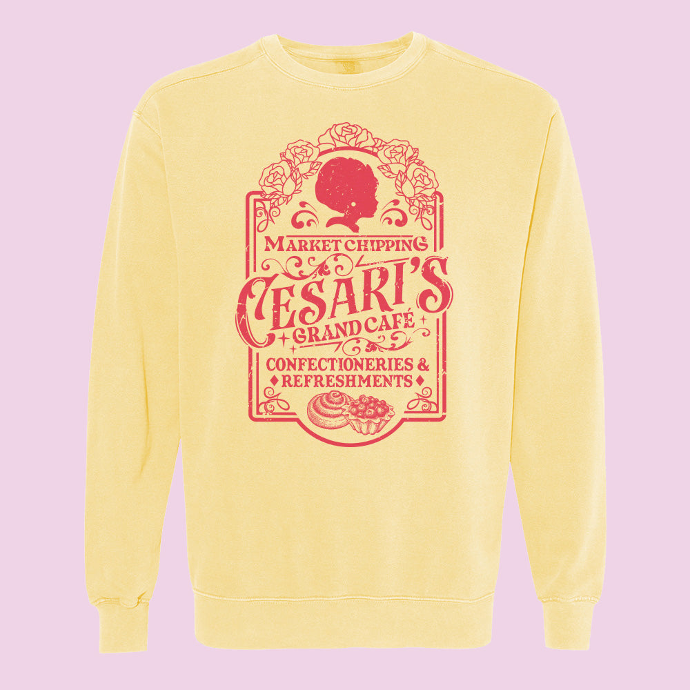 Cesari's Grand Cafe Comfort Colors Crewneck Sweatshirt