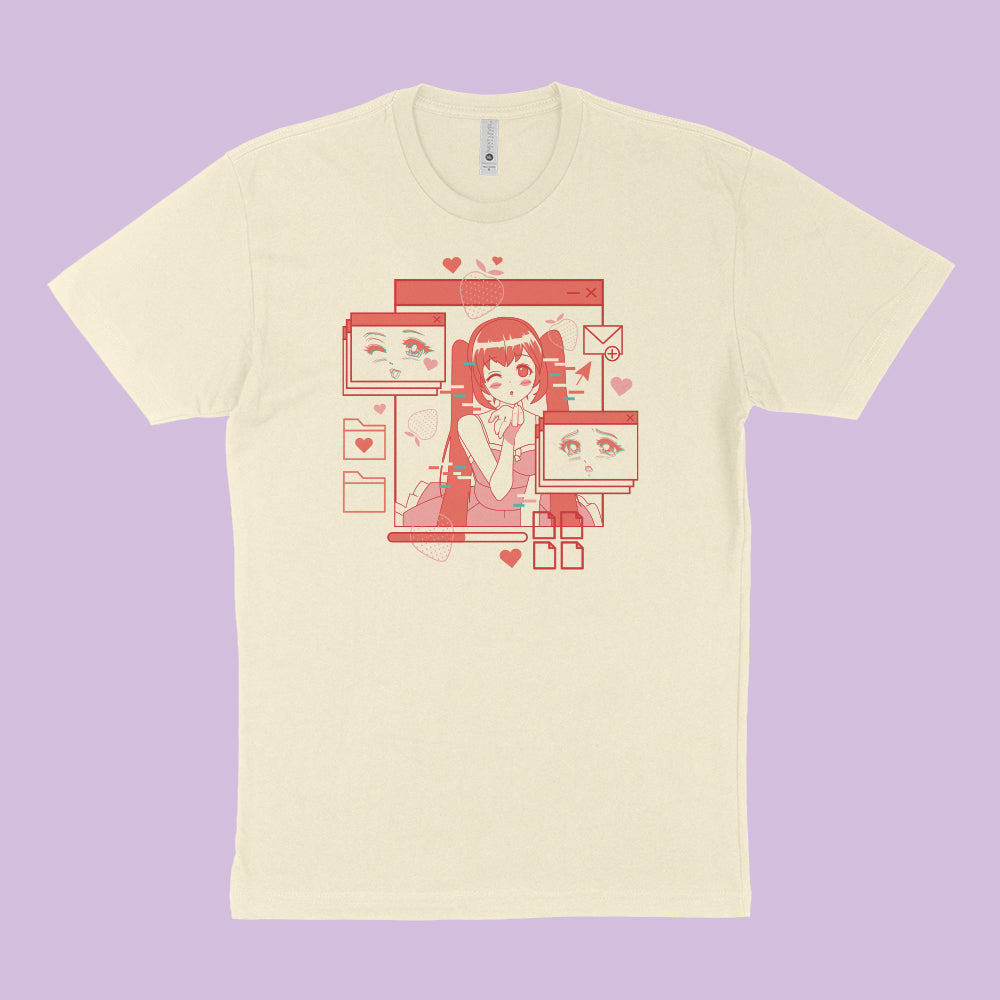 Computer Anime Girl T-Shirt