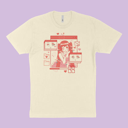 Computer Anime Girl T-Shirt