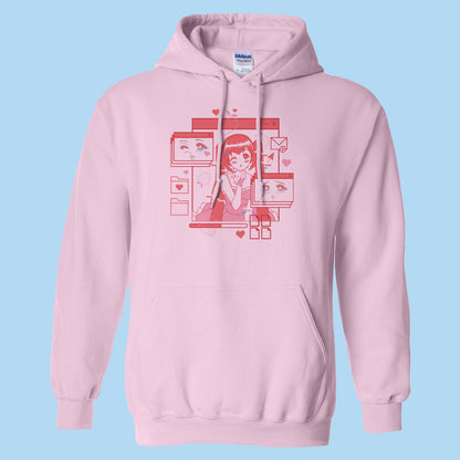 Computer Anime Girl Hoodie