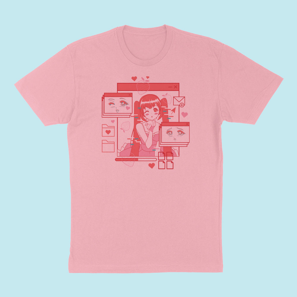 Computer Anime Girl T-Shirt