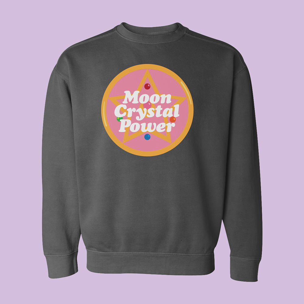 Moon Crystal Power Comfort Colors Crewneck Sweatshirt