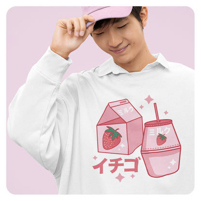 Strawberry Milk Crewneck Sweatshirt