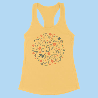 Zodiac Animals Racerback Tank