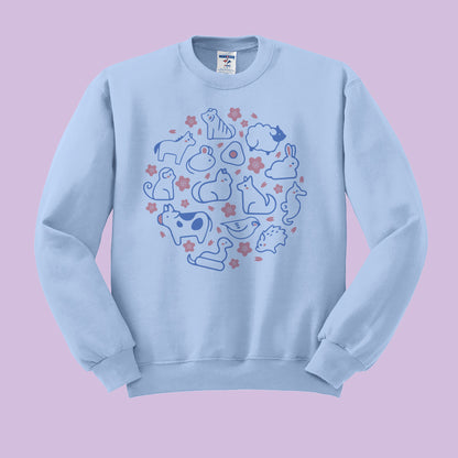 Zodiac Animals Crewneck Sweatshirt