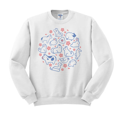 Zodiac Animals Crewneck Sweatshirt