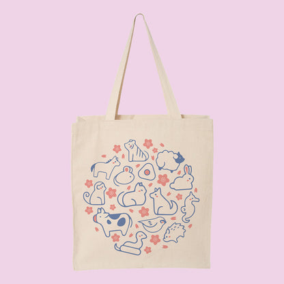 Zodiac Animals Tote Bag