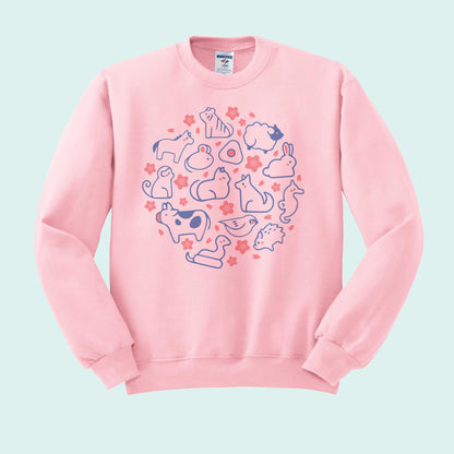 Zodiac Animals Crewneck Sweatshirt